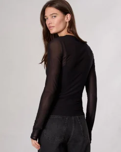 Sale Luca Mesh Layered T-Shirt Women Shirts & Tops
