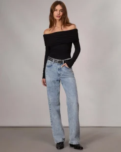 Outlet Luca Off-Shoulder Top Women Shirts & Tops