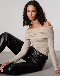 Shop Luca Off-Shoulder Top Women Shirts & Tops