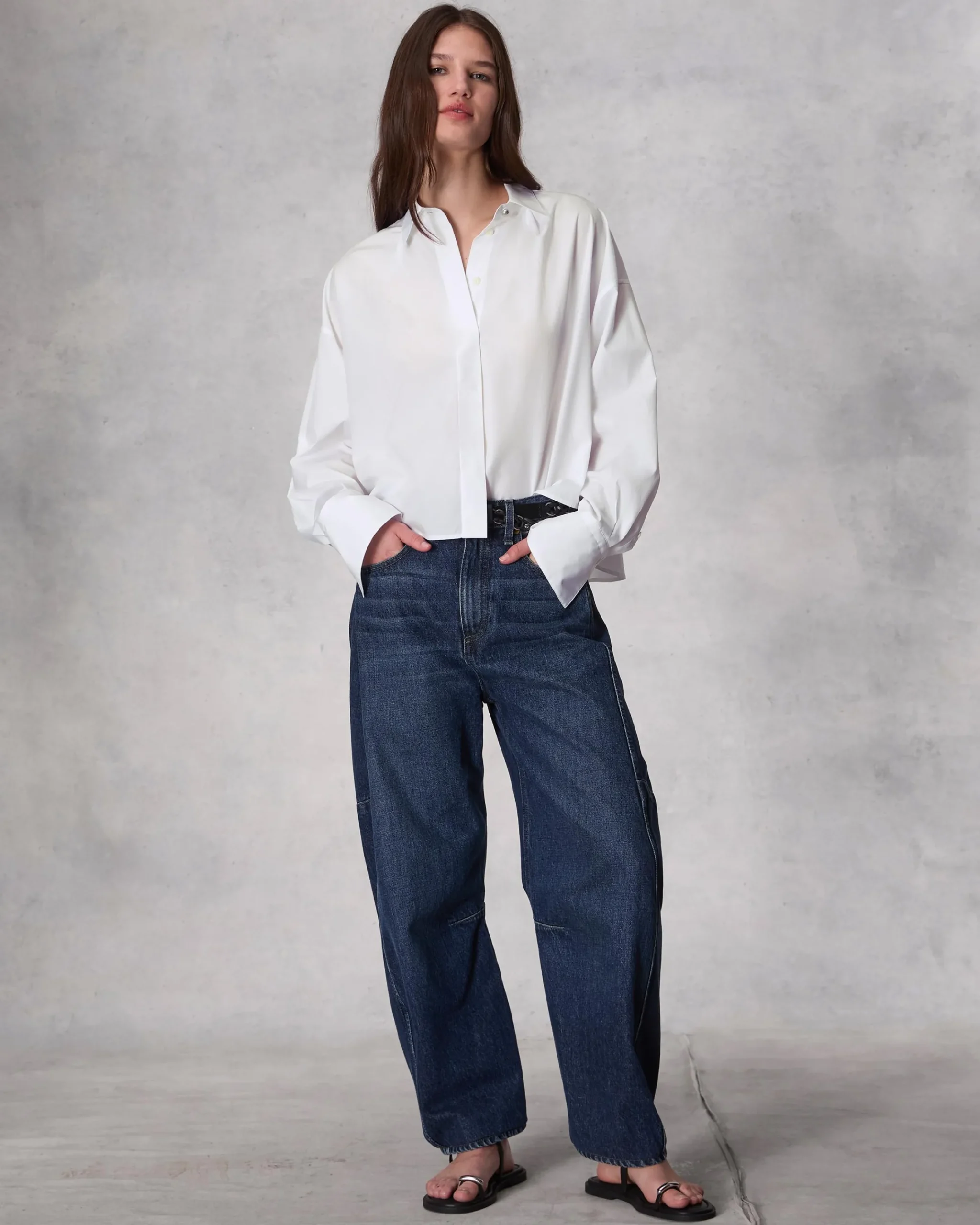 Discount Martha Cotton Poplin Shirt Women Shirts & Tops