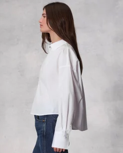 Discount Martha Cotton Poplin Shirt Women Shirts & Tops
