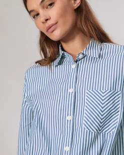 Shop Maxine Poplin Stripe Shirt Women Shirts & Tops