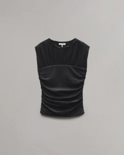 Discount Mica Banded Cotton Top Women T-Shirts