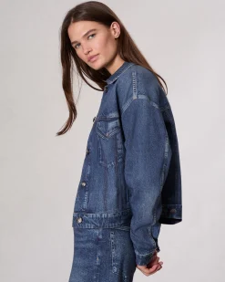 Clearance Miramar Fleece Trucker Jacket Women Jackets & Coats