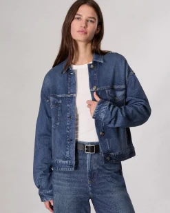 Clearance Miramar Fleece Trucker Jacket Women Jackets & Coats