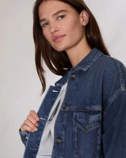 Clearance Miramar Fleece Trucker Jacket Women Jackets & Coats