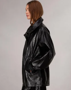 Discount Monica Faux Leather Jacket Women Jackets & Coats