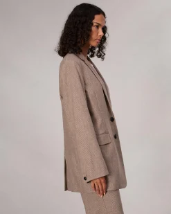 Cheap Odessa Plaid Blazer Women Blazers & Vests