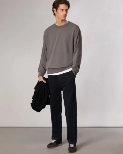 Fashion Raw-Edge Cotton Sweatshirt Sweatshirts