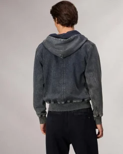 Store rbSTRIDE Denim Zip Hoodie Sweatshirts