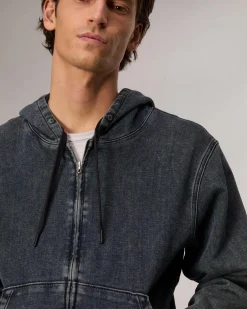 Store rbSTRIDE Denim Zip Hoodie Sweatshirts