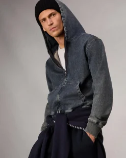 Store rbSTRIDE Denim Zip Hoodie Sweatshirts