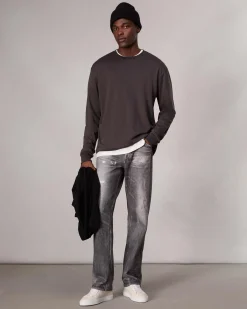 Cheap Relaxed Fit Contrast-Trim Cotton Tee T-Shirts & Henleys