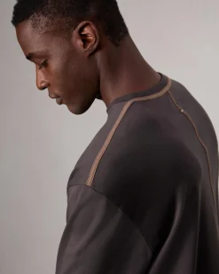 Cheap Relaxed Fit Contrast-Trim Cotton Tee T-Shirts & Henleys