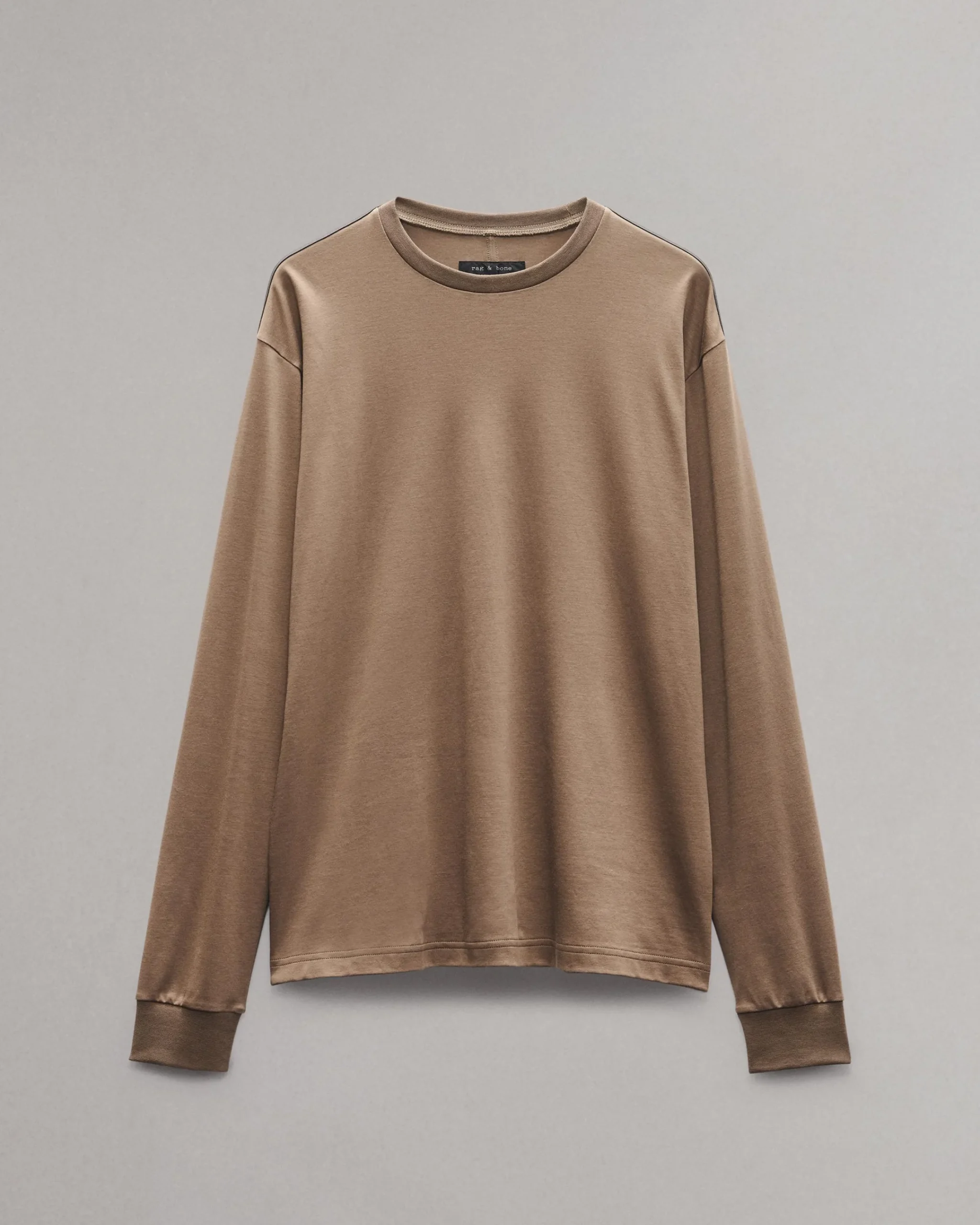 Cheap Relaxed Fit Contrast-Trim Cotton Tee T-Shirts & Henleys