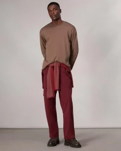 Cheap Relaxed Fit Contrast-Trim Cotton Tee T-Shirts & Henleys