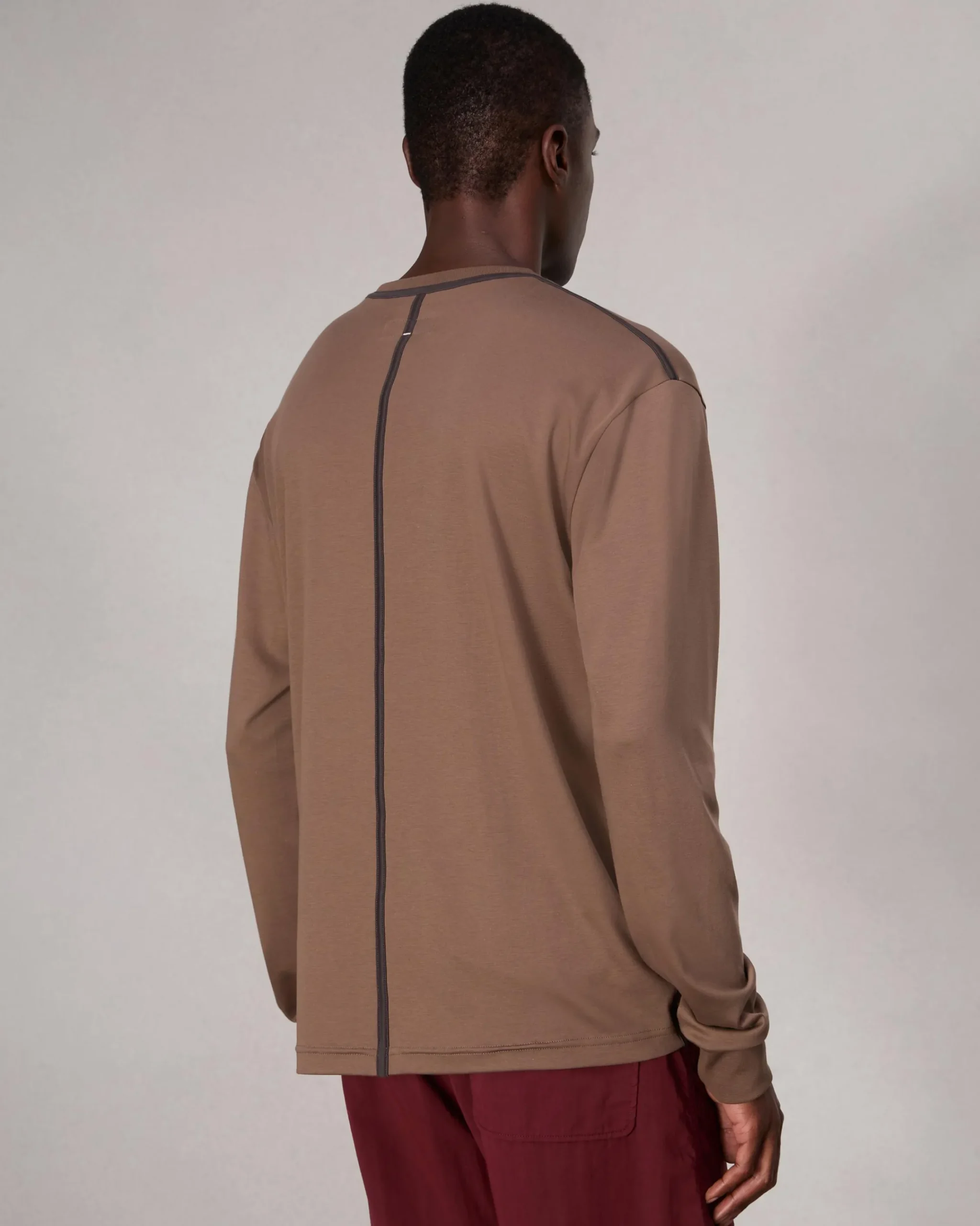 Cheap Relaxed Fit Contrast-Trim Cotton Tee T-Shirts & Henleys