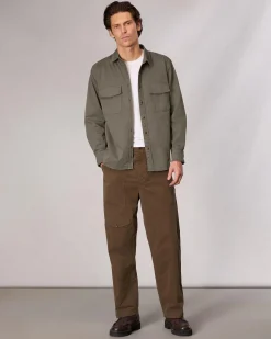 Flash Sale Sateen CPO Shirt Jacket Jackets & Coats