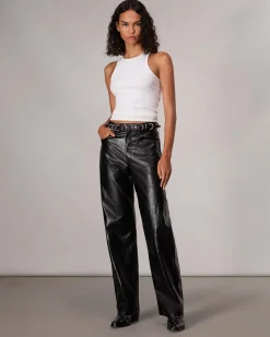 Cheap Shea Faux Leather Pant Women Pants