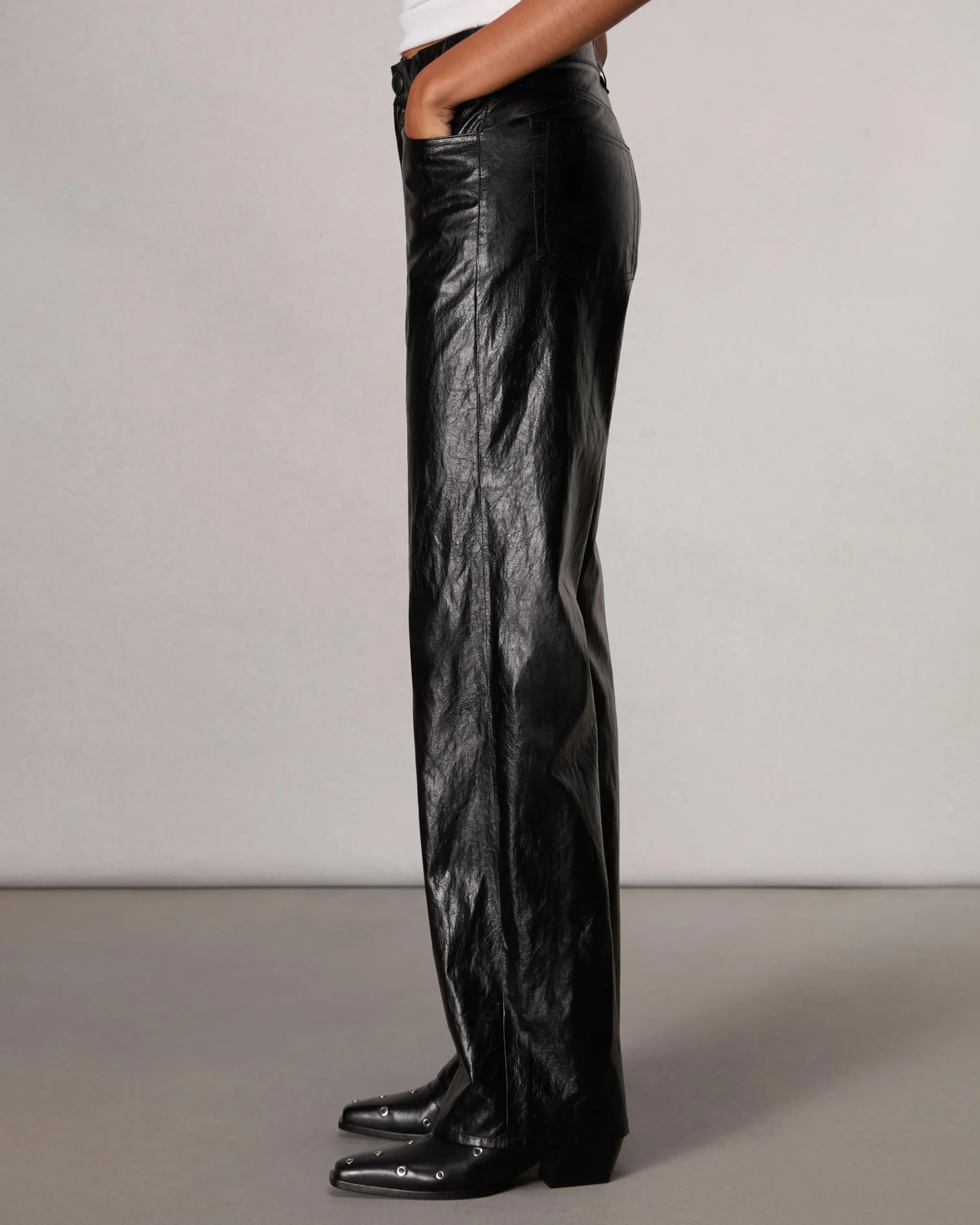 Cheap Shea Faux Leather Pant Women Pants