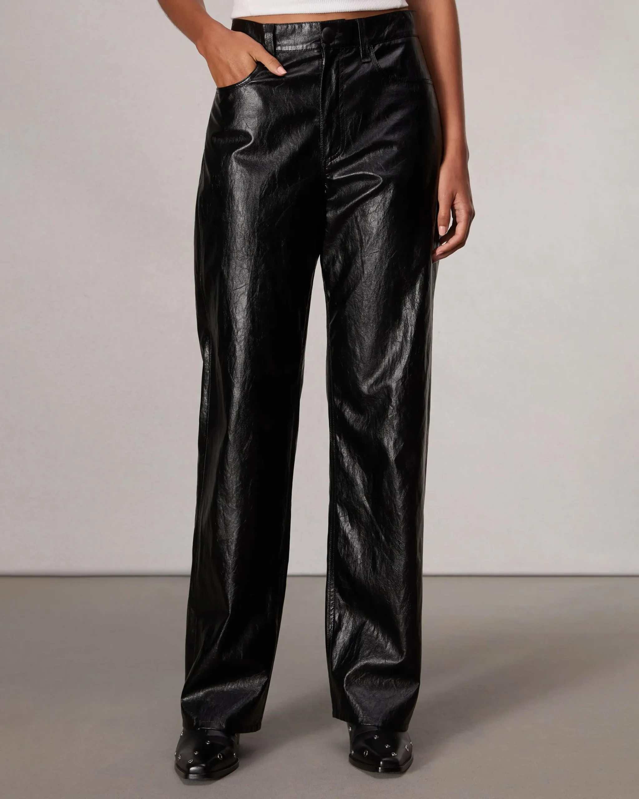Cheap Shea Faux Leather Pant Women Pants
