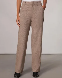 New Shea Full-Length Plaid Pant Women Pants