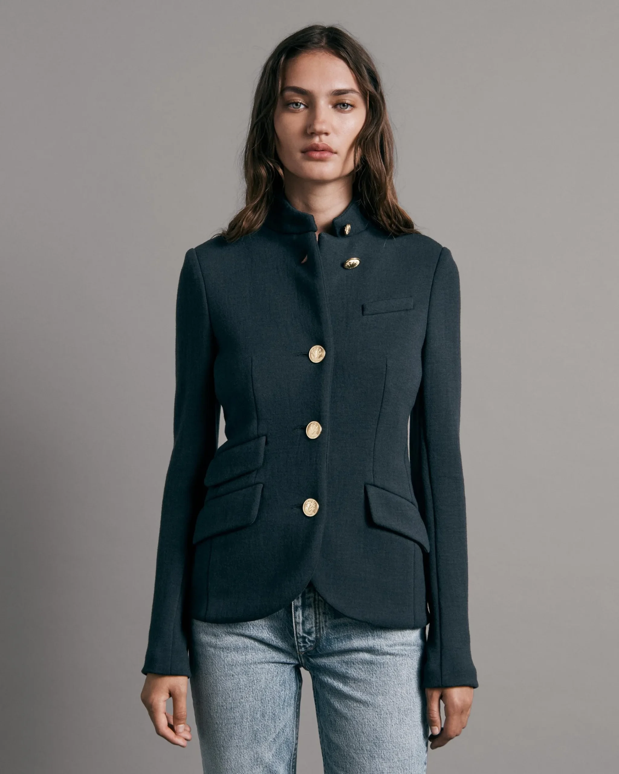 Shop Slade Cotton Blazer Women Blazers & Vests