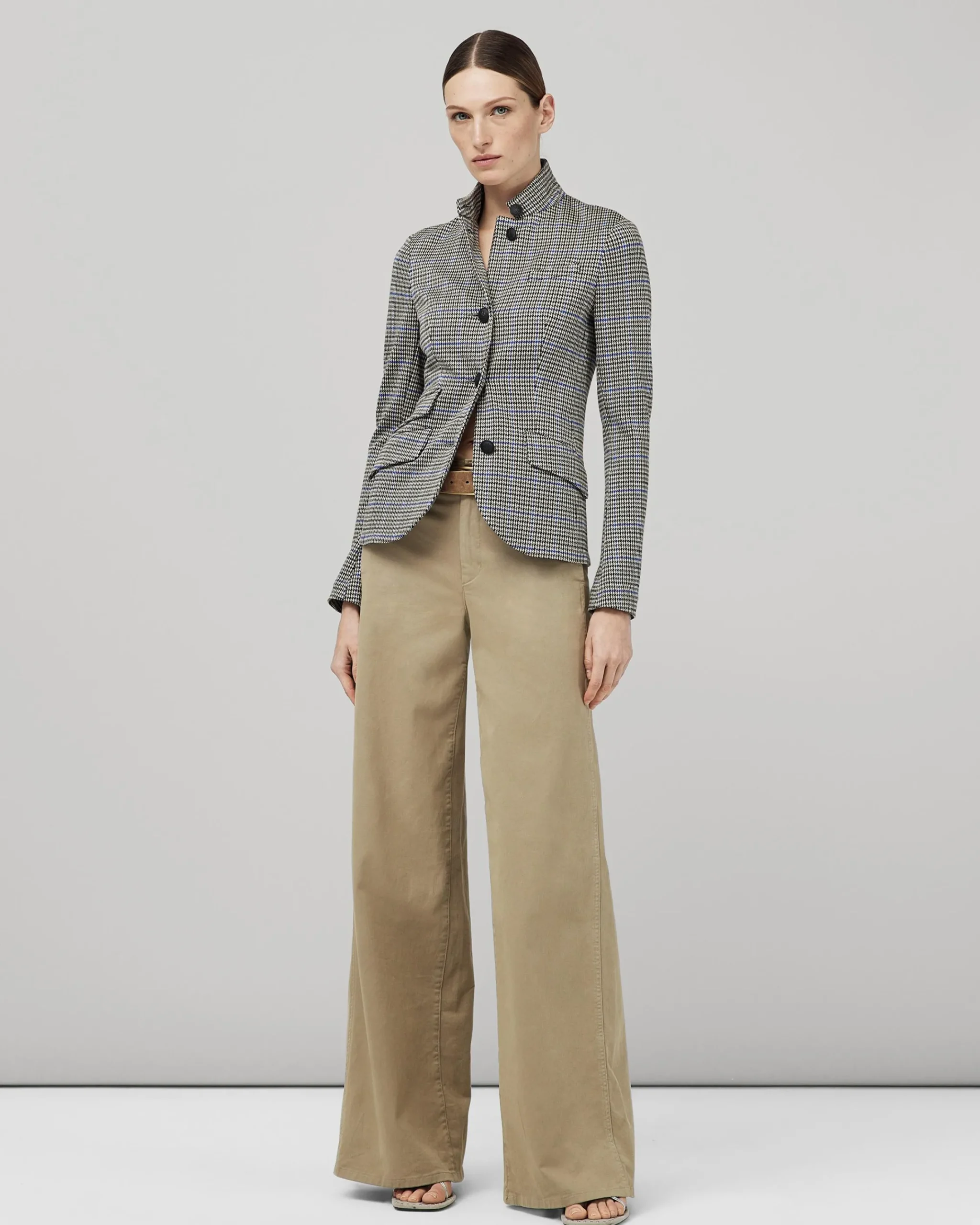 Best Slade Cotton Plaid Blazer Women Blazers & Vests