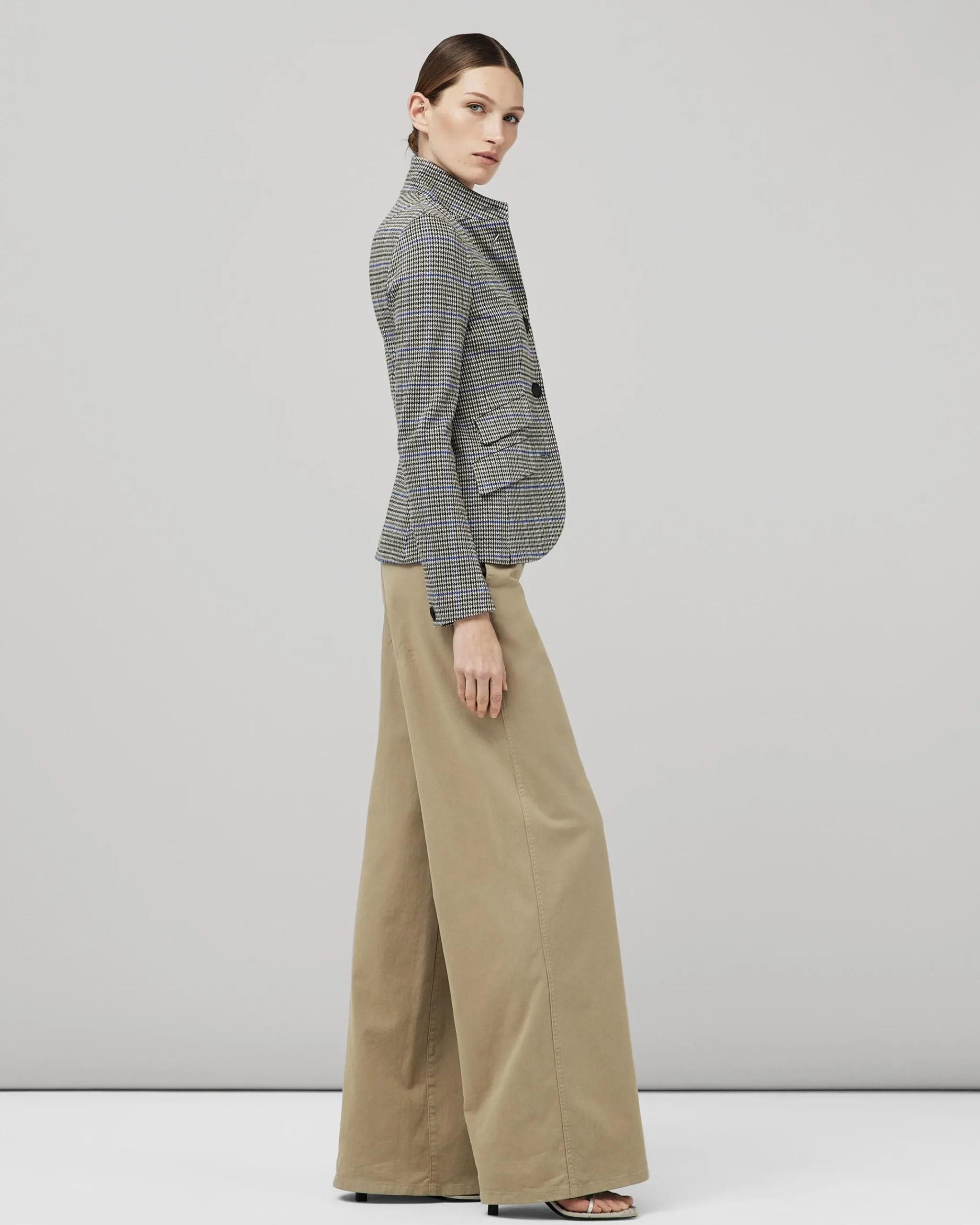 Best Slade Cotton Plaid Blazer Women Blazers & Vests