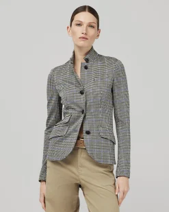 Best Slade Cotton Plaid Blazer Women Blazers & Vests