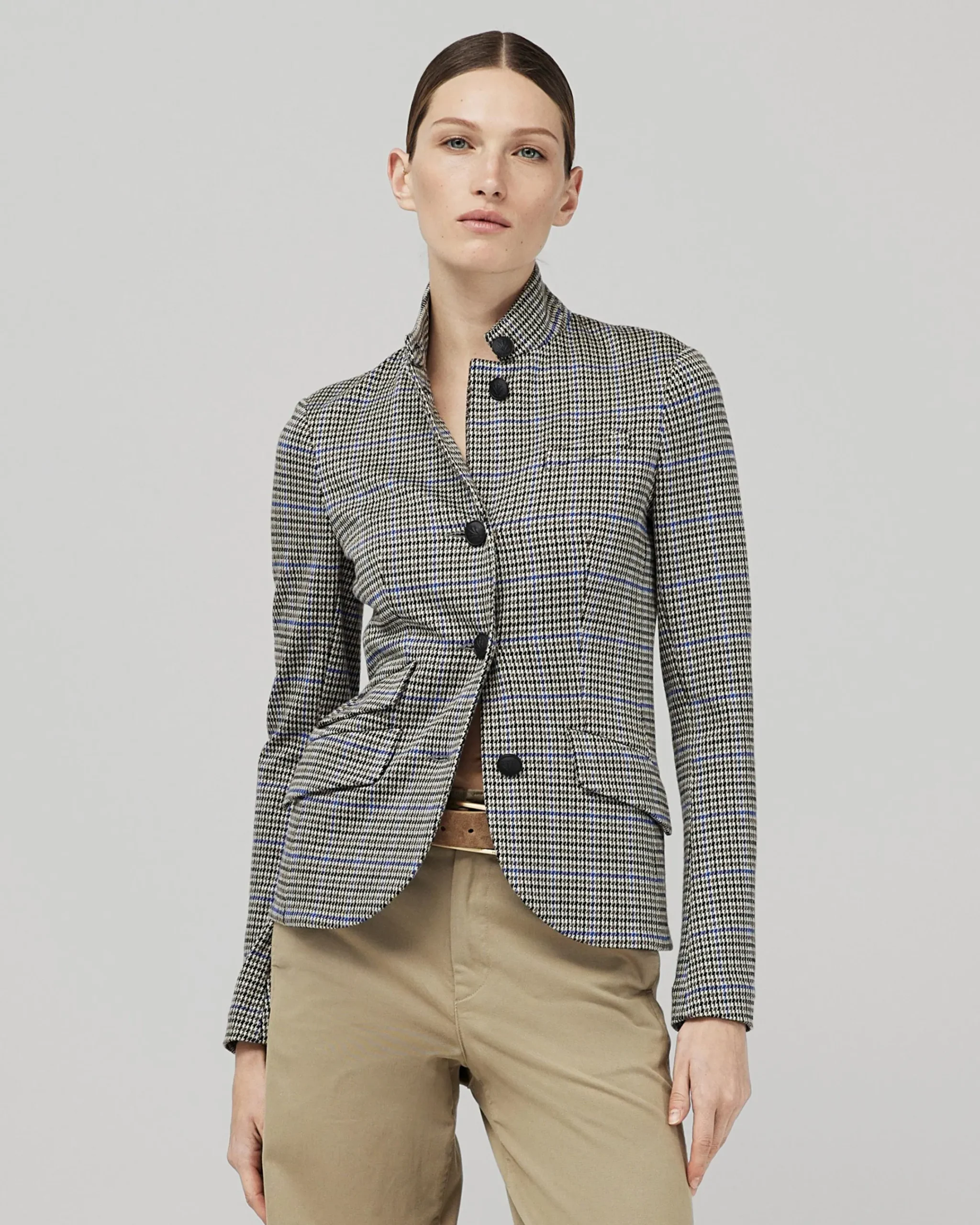 Best Slade Cotton Plaid Blazer Women Blazers & Vests