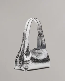 Cheap Slade Embossed Metallic Leather Shoulder Bag Women Handbags