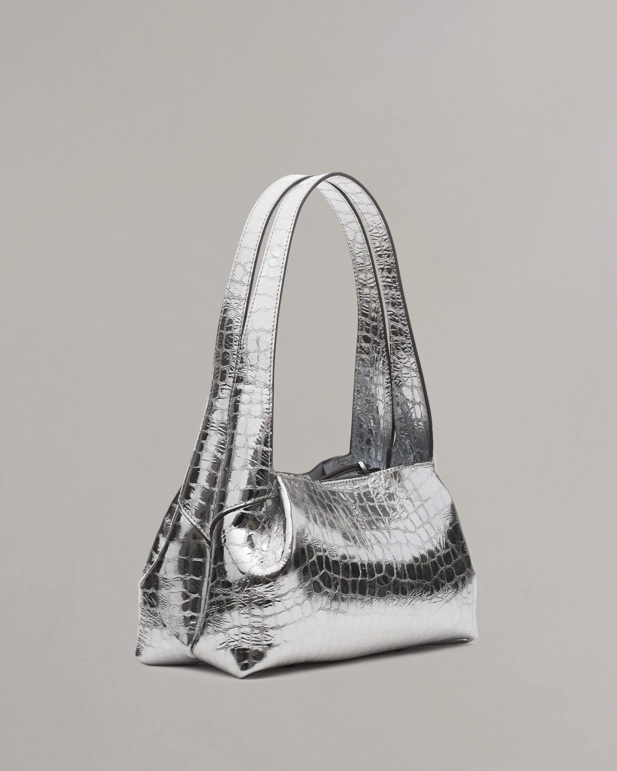 Cheap Slade Embossed Metallic Leather Shoulder Bag Women Handbags