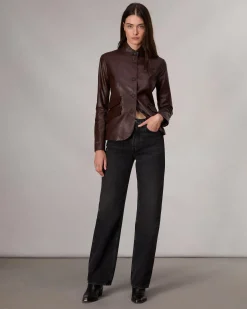 Sale Slade Leather Blazer Women Blazers & Vests