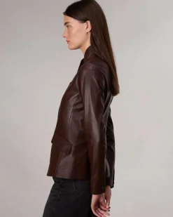 Sale Slade Leather Blazer Women Blazers & Vests
