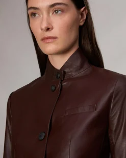 Sale Slade Leather Blazer Women Blazers & Vests