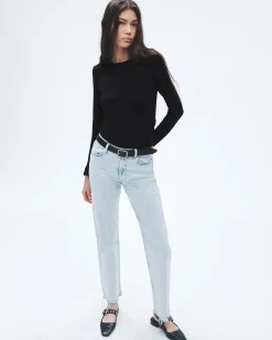 Discount The Knit Long Sleeve Tee Women T-Shirts