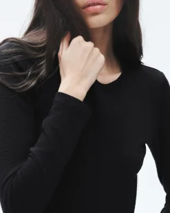 Discount The Knit Long Sleeve Tee Women T-Shirts