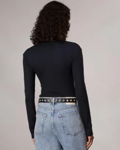 Best Sale The Knit Rib Polo Shirt Women Shirts & Tops