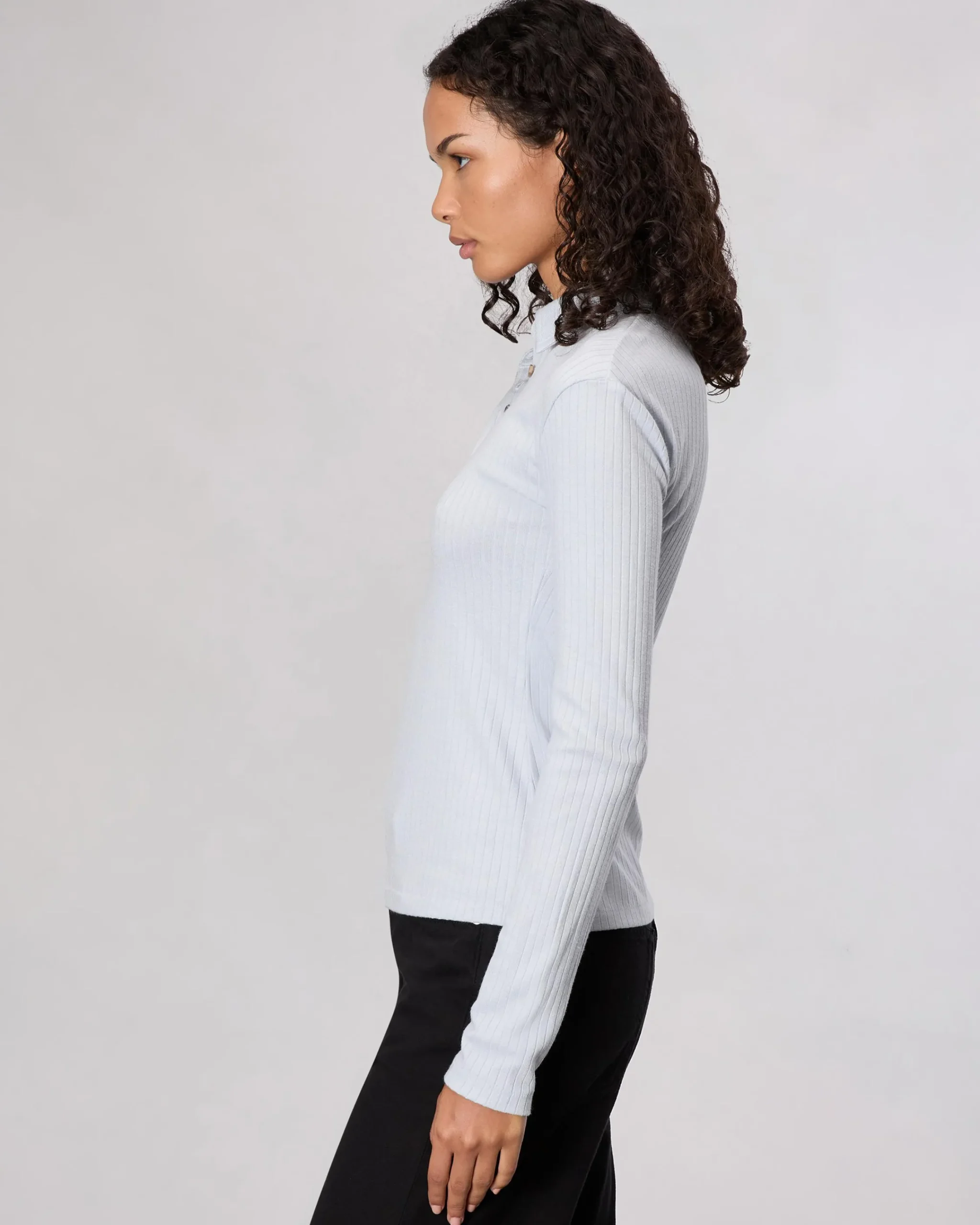 Best The Knit Rib Polo Shirt Women Shirts & Tops