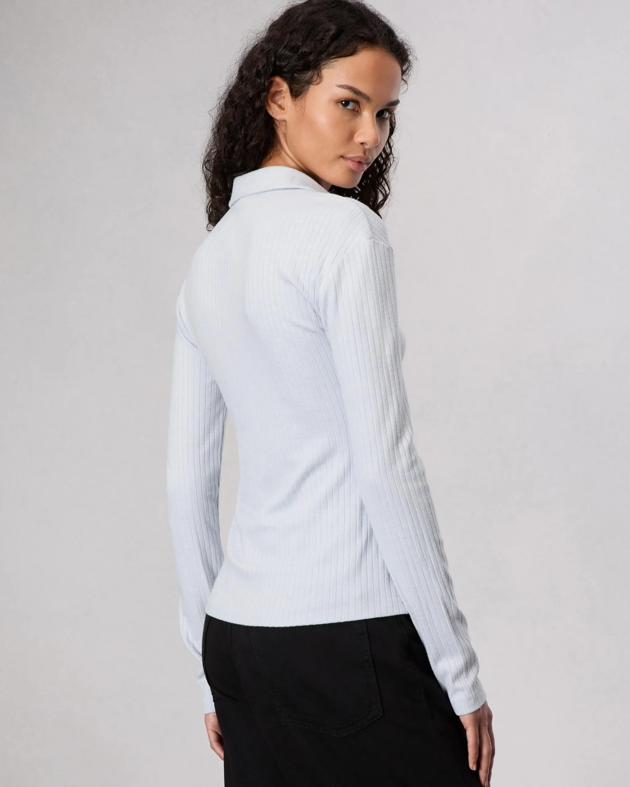 Best The Knit Rib Polo Shirt Women Shirts & Tops