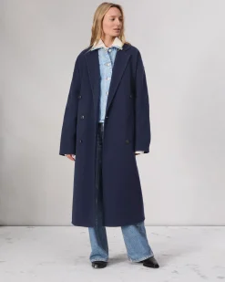 Cheap Thea Wool-Blend Coat Women Jackets & Coats