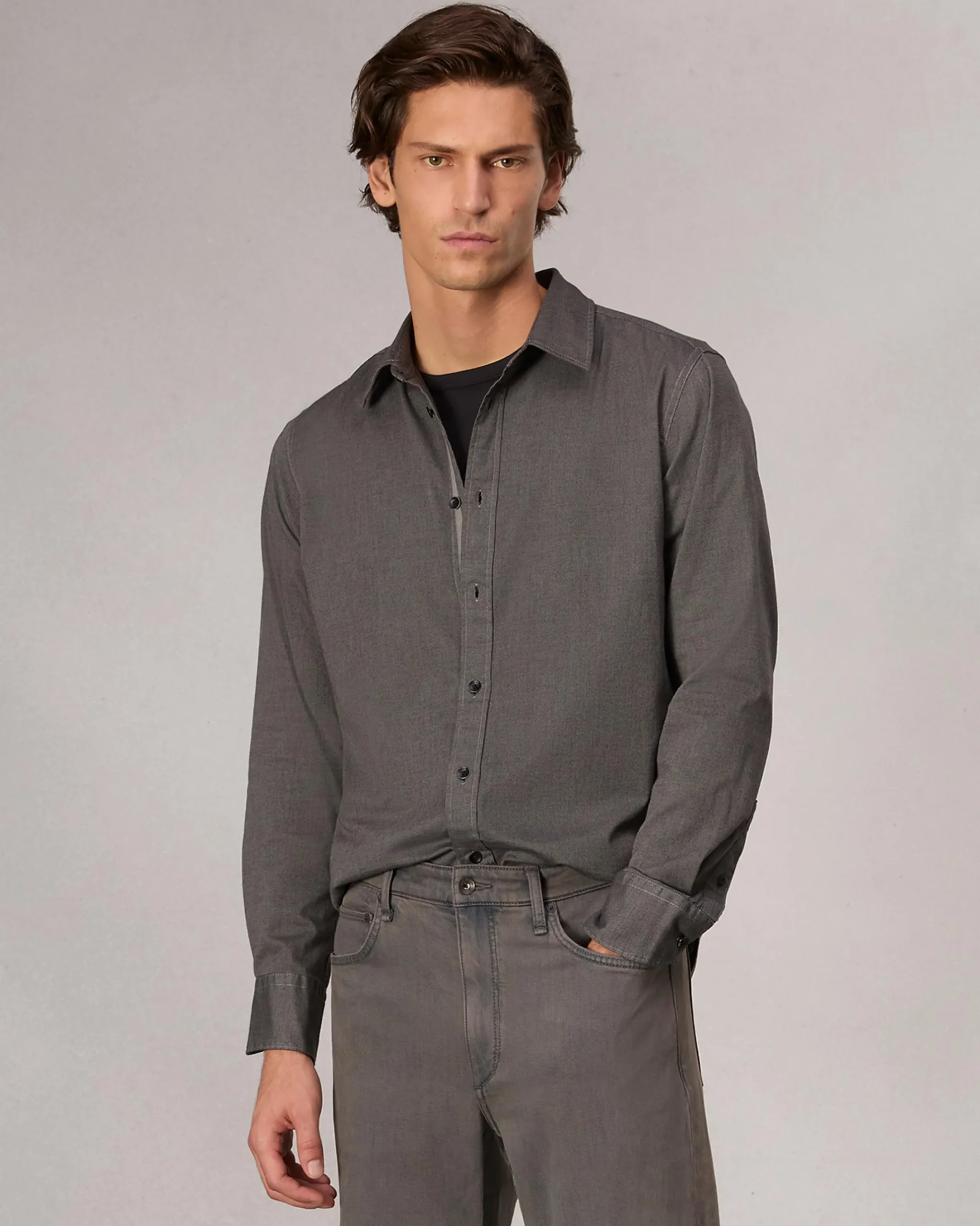 Sale Tomlin Stretch-Cotton Dobby Shirt Shirts