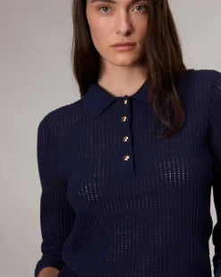 Discount Viola Polo Sweater Women Sweaters & Sweatshirts
