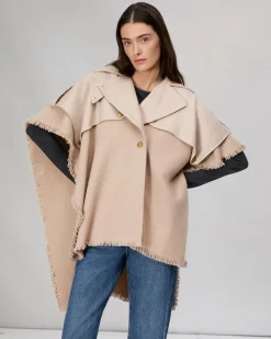 Cheap Wool Trench Poncho Women Scarves & Ponchos
