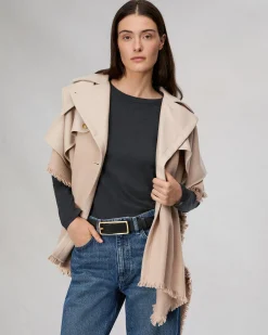 Cheap Wool Trench Poncho Women Scarves & Ponchos