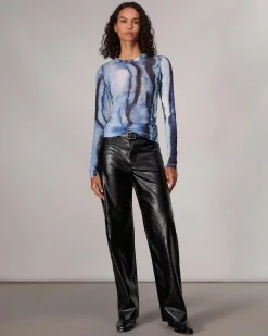Fashion Yana Stretch Mesh T-Shirt Women Shirts & Tops