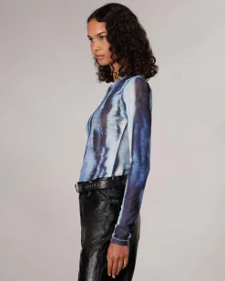 Fashion Yana Stretch Mesh T-Shirt Women Shirts & Tops