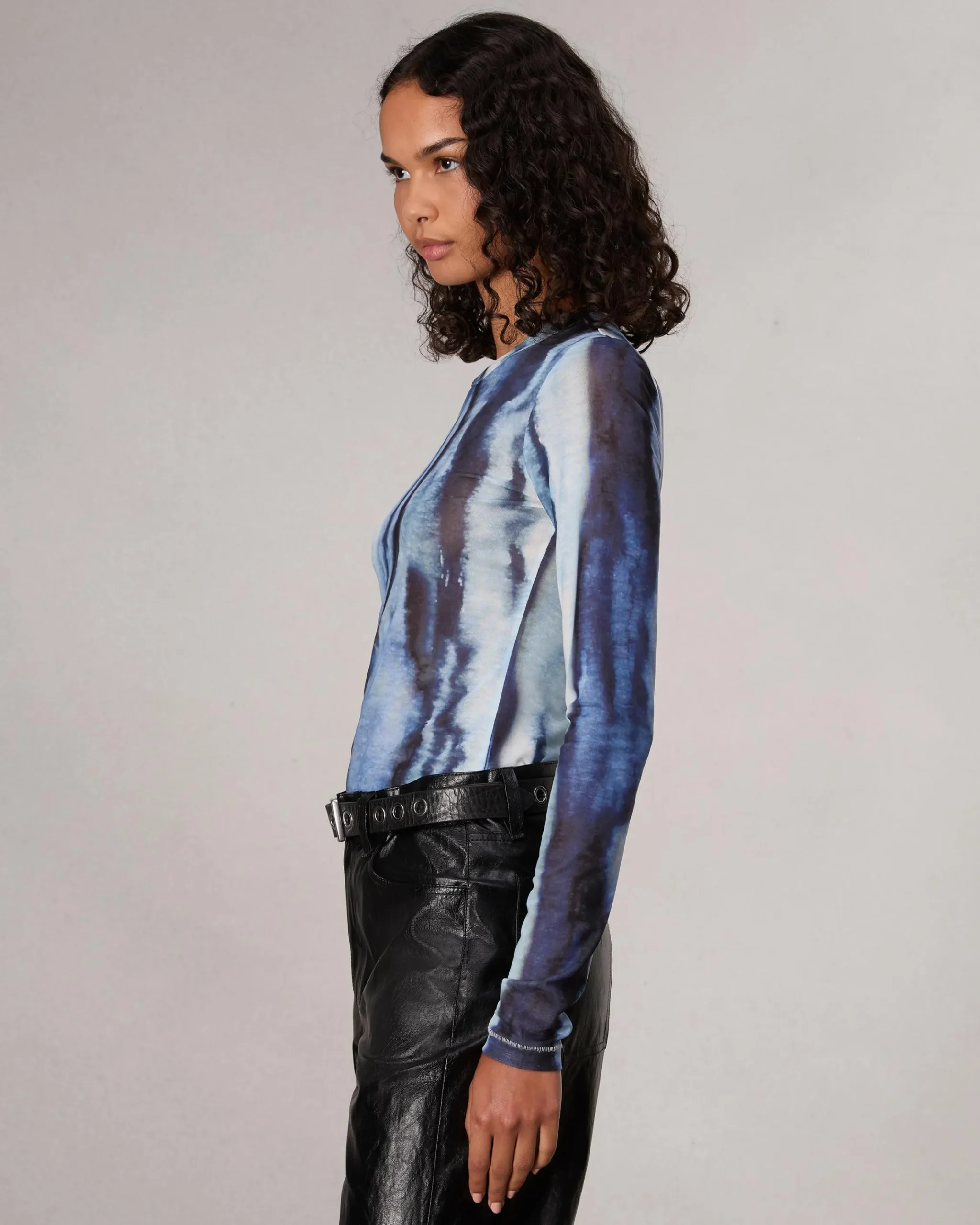Fashion Yana Stretch Mesh T-Shirt Women Shirts & Tops