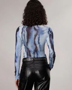 Fashion Yana Stretch Mesh T-Shirt Women Shirts & Tops